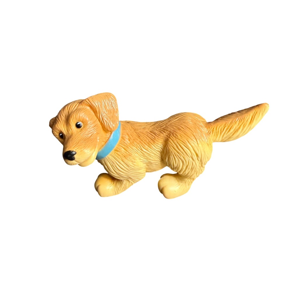 Barbie Yellow Labrador Dog Puppy With Blue Collar Toy Replacement Item Mattel